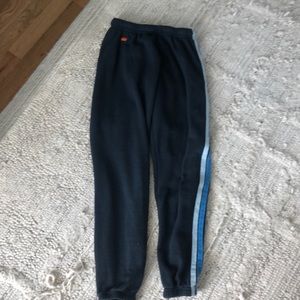 AVIATOR NATION SEMI NEW SBLUE STRIPE SWETPANTS XS DO NOT SELL ANYMORE